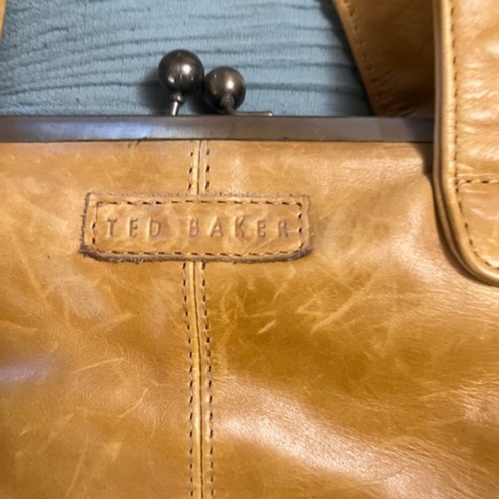 Ted Baker - Genuine Leather Tan Vintage Purse - Picture 6 of 7